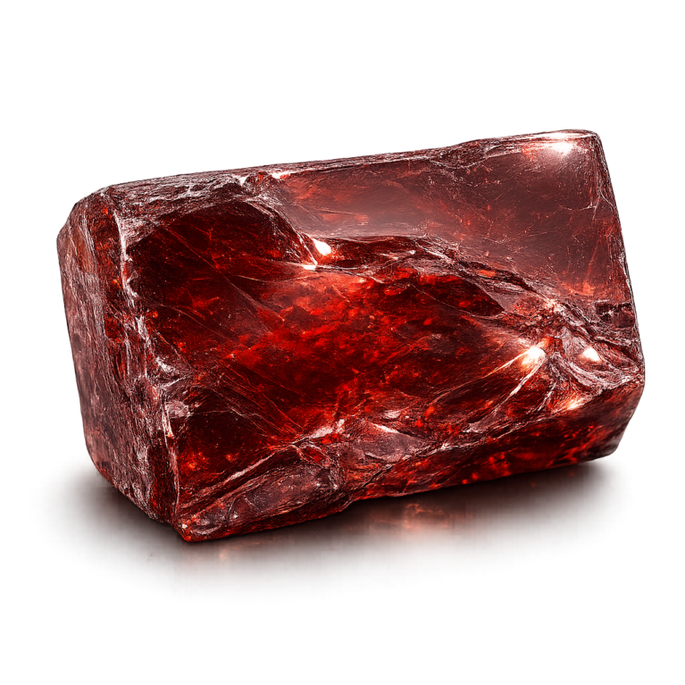 Cubic Zirconia Red Garnet Rough