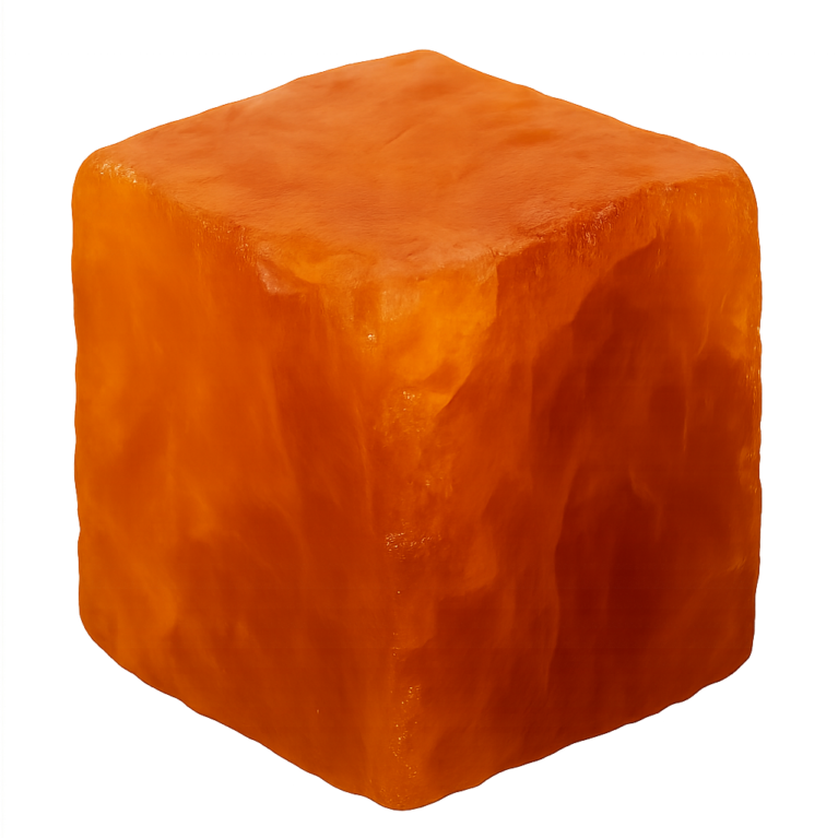Cubic Zirconia Orange Rough