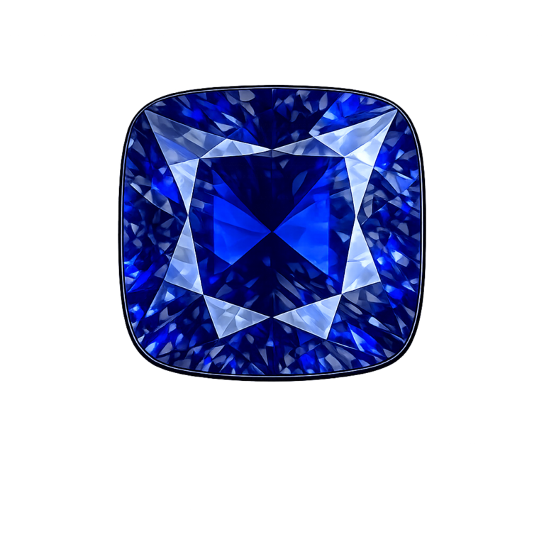 Nano Blue Sapphire Dark 121, Cushion