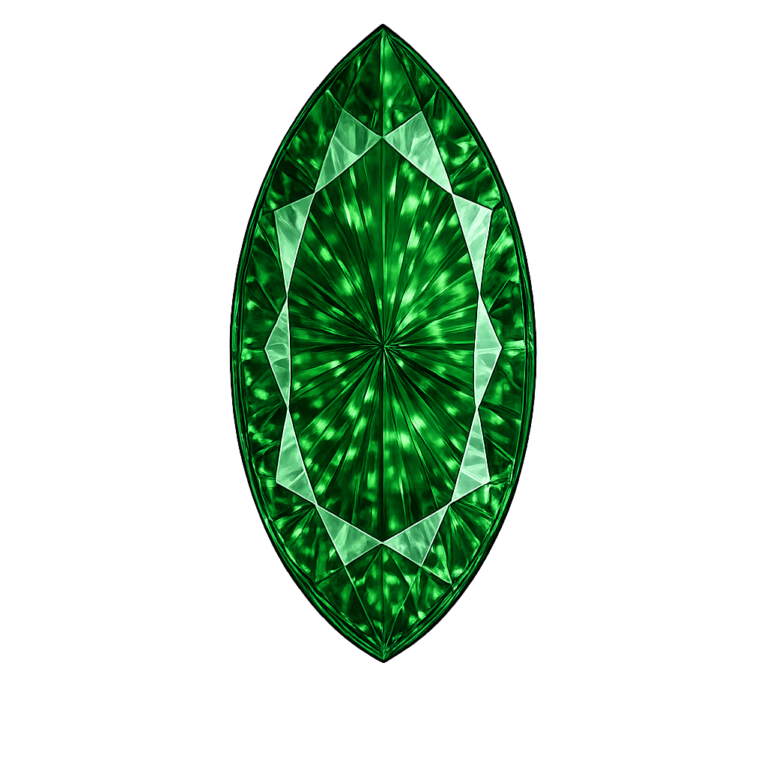 Nano Emerald Green Medium 113, Marquise