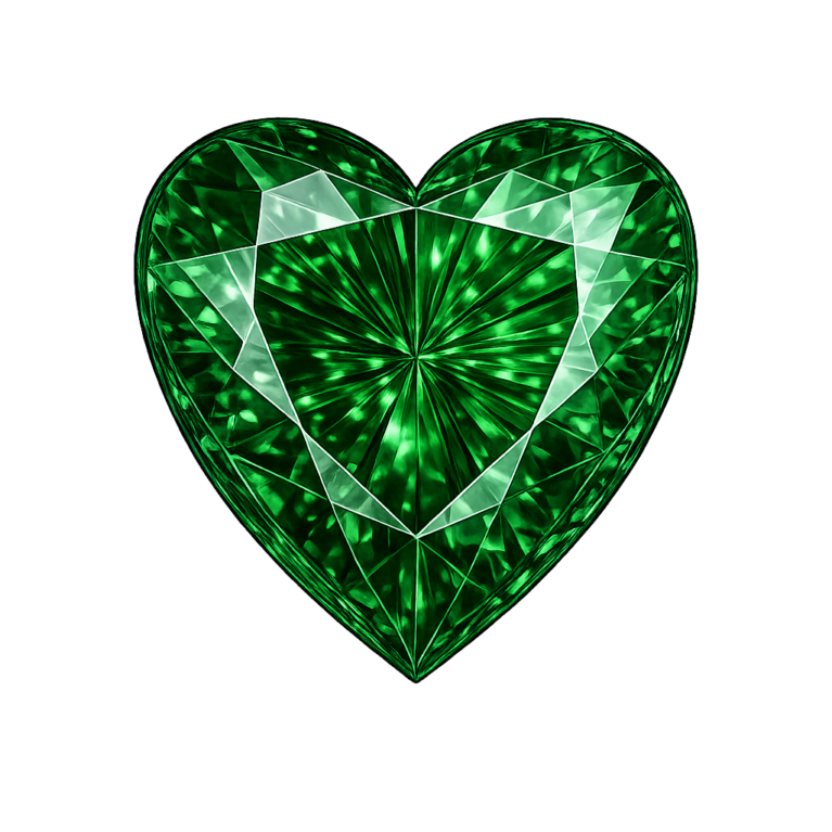 Nano Emerald Green Medium 113, Heart