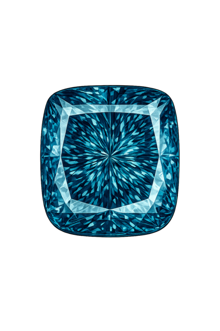 Nano London Blue Medium 141, Cushion