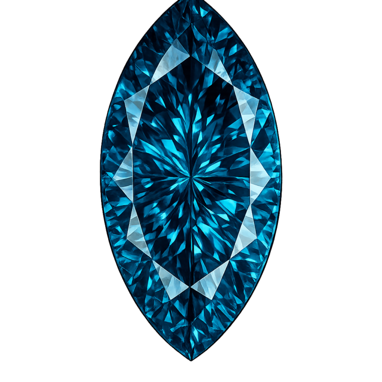 Nano London Blue Medium 141, Marquise
