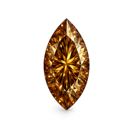Nano Citrine Dark 171, Marquise