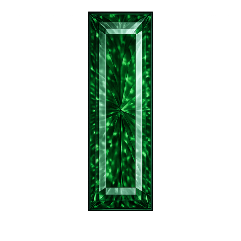 Nano Emerald Green Dark 112, Baguette