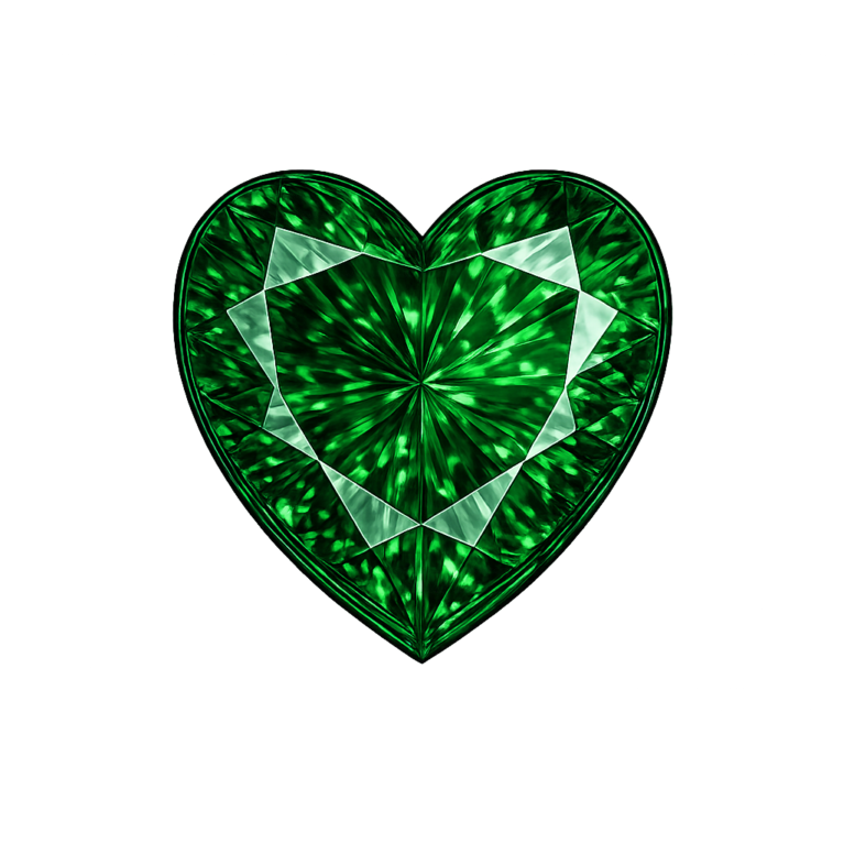 Nano Emerald Green Dark 112, Heart