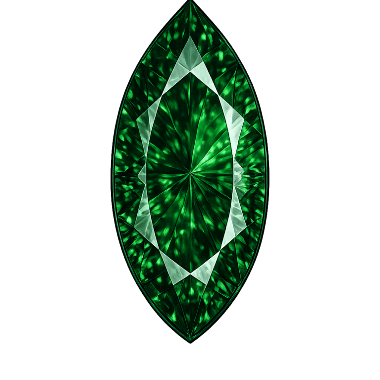 Nano Emerald Green Dark 112, Marquise