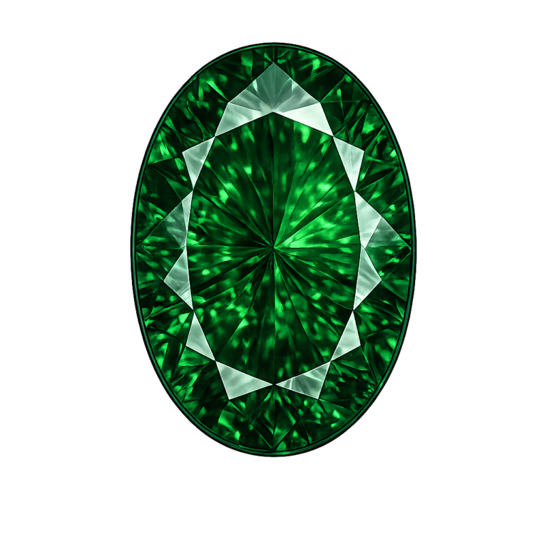 Nano Emerald Green Dark 112, Oval