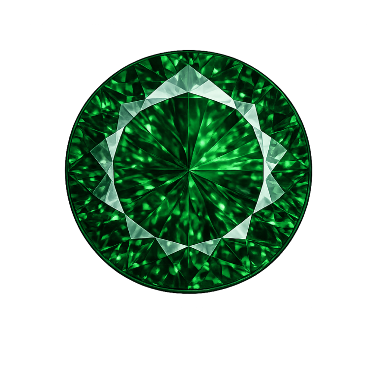 Nano Emerald Green Dark 112, Round