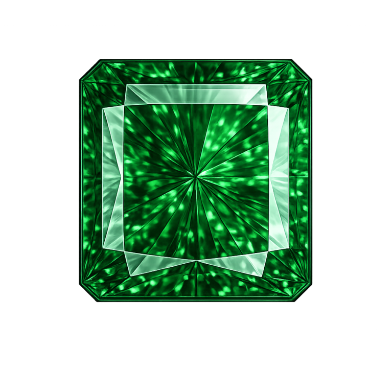 Nano Emerald Green Dark 112, Square Cut Corners