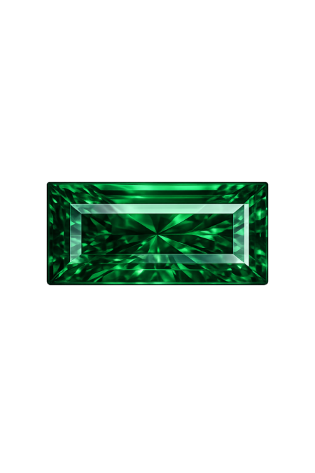 Nano Emerald Very Green Dark 111, Baguette
