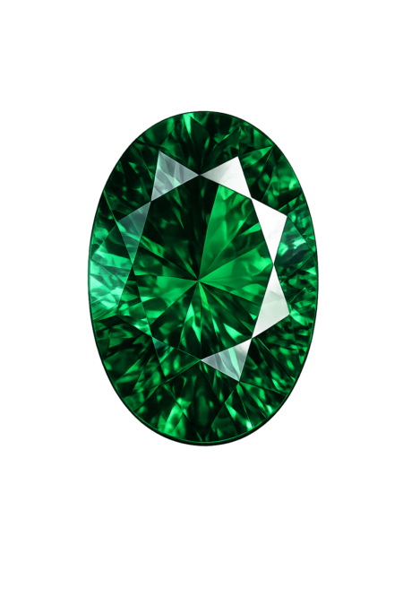 Nano Emerald Very Green Dark 111, Oval