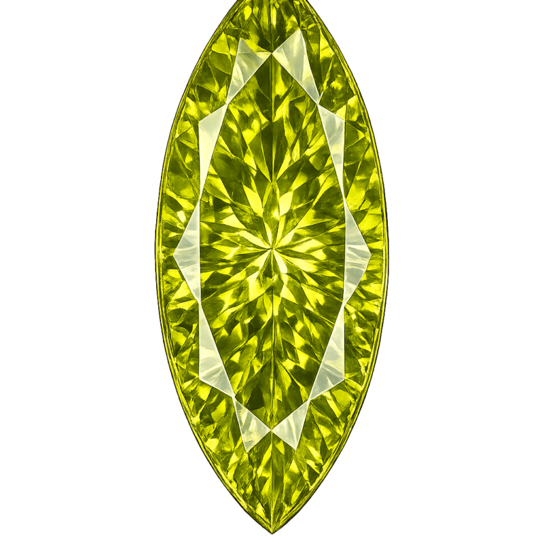 Nano Peridot Medium 152, Marquise