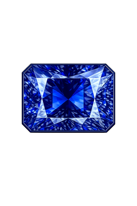 Nano Blue Sapphire Dark 121, Octagon