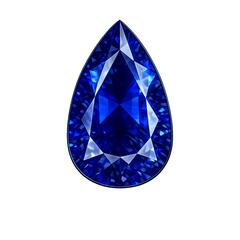 Nano Blue Sapphire Dark 121, Pear