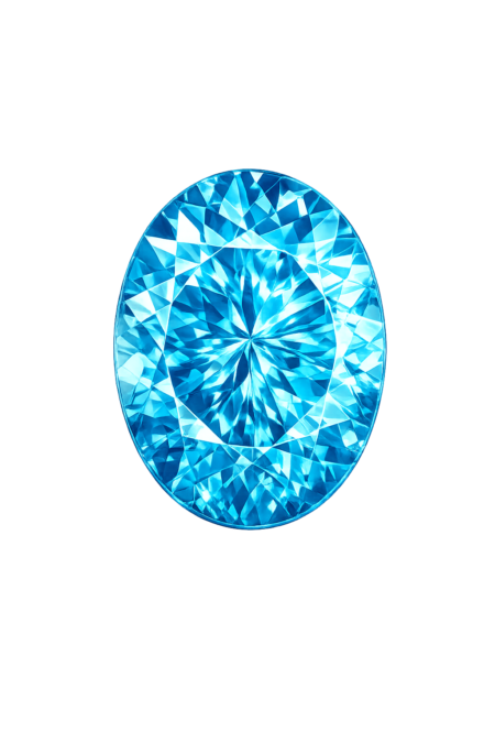 Cubic Zirconia Swiss Blue Topaz AAA, Oval