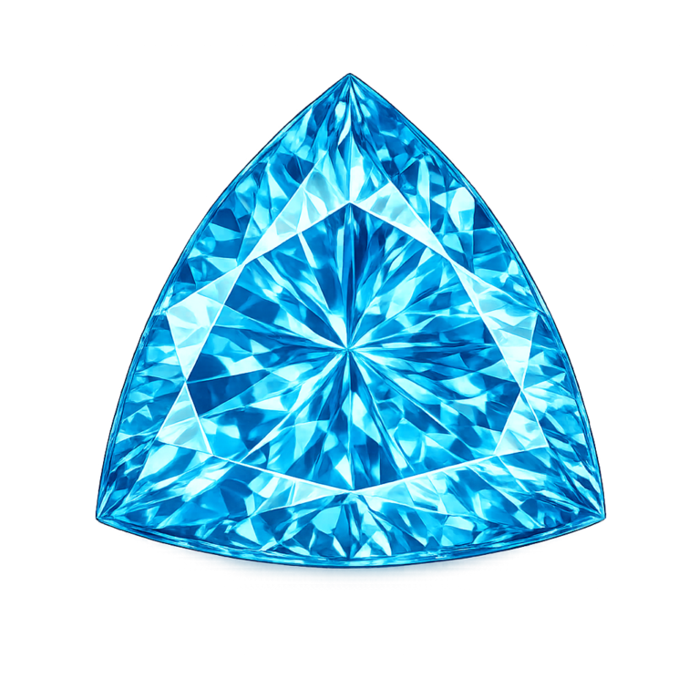 Cubic Zirconia Swiss Blue Topaz AAA, Trillion