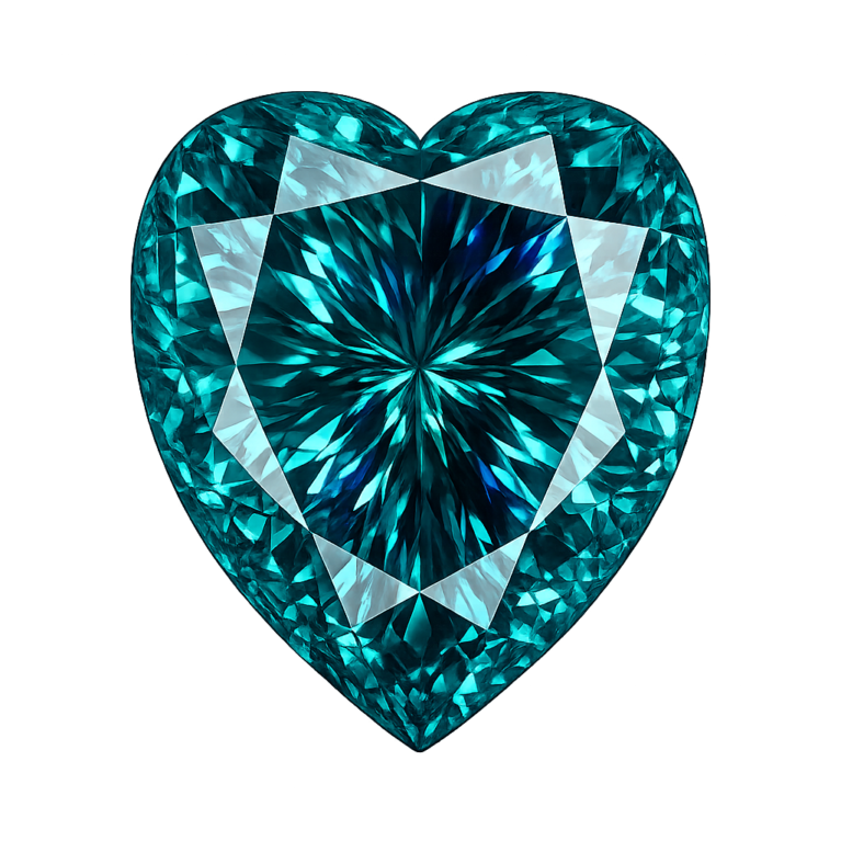 Nano Tourmaline Dark 131, Heart