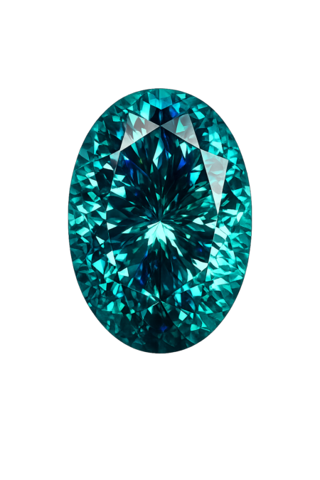 Nano Tourmaline Dark 131, Oval