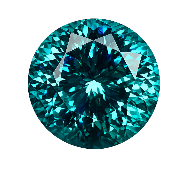 Nano Tourmaline Dark 131, Round