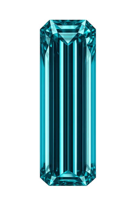 Nano Tourmaline Dark 131, Baguette