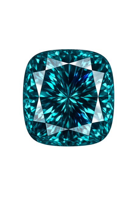 Nano Tourmaline Dark 131, Cushion