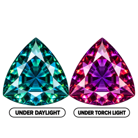 Pulled Alexandrite(Color Change), Trillion
