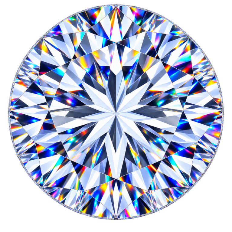 Cubic Zirconia White AAAAAA (6A), Round