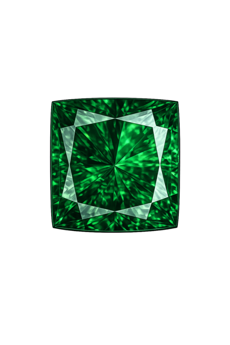 Simulated Emerald Green, Square