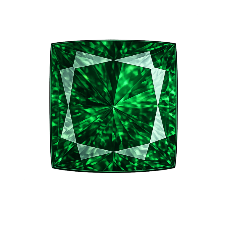 Simulated Emerald Green, Square