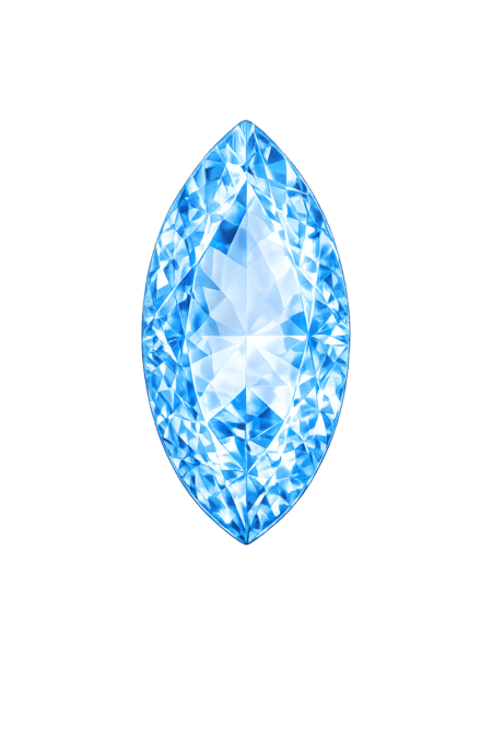 Simulated Aquamarine, Marquise