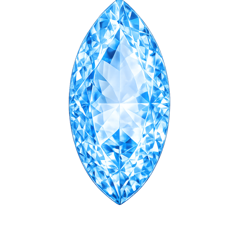 Simulated Aquamarine, Marquise