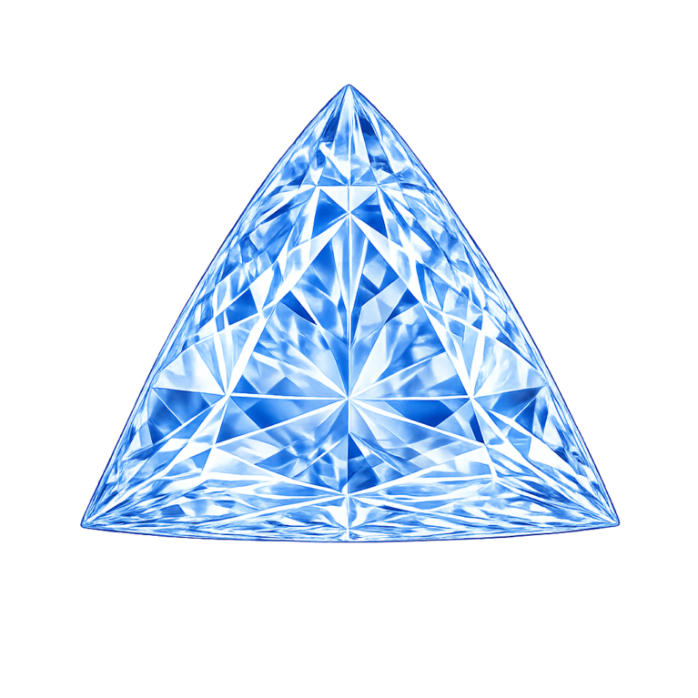 Simulated Aquamarine, Triangle