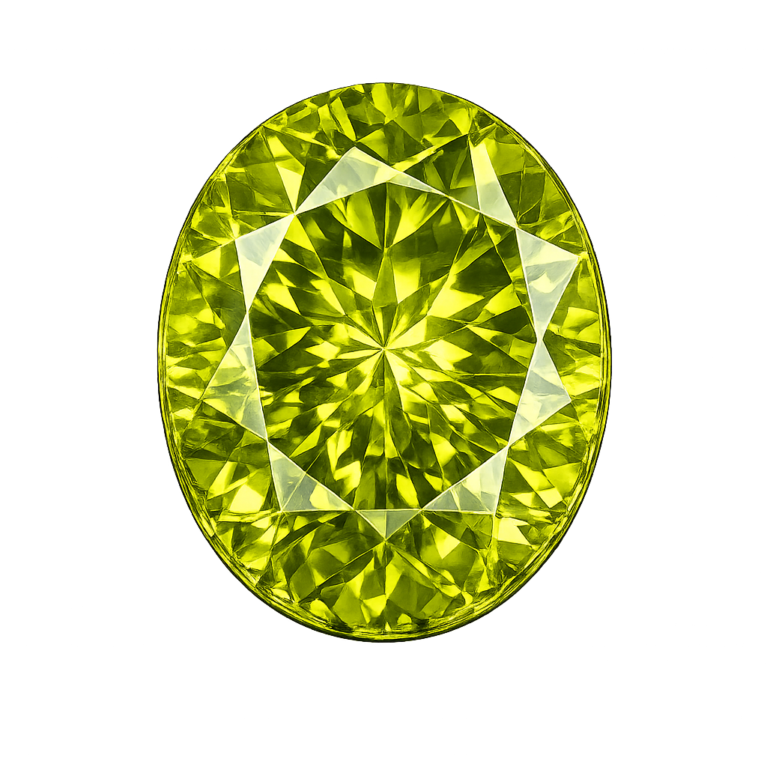 Simulated Green Peridot, Oval