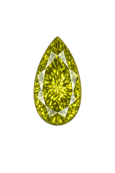 Simulated Green Peridot, Pear