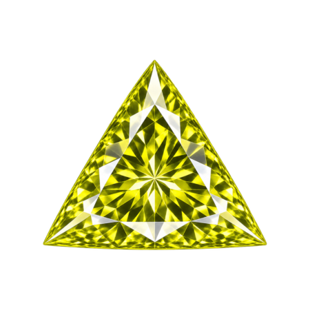 Simulated Green Peridot, Triangle