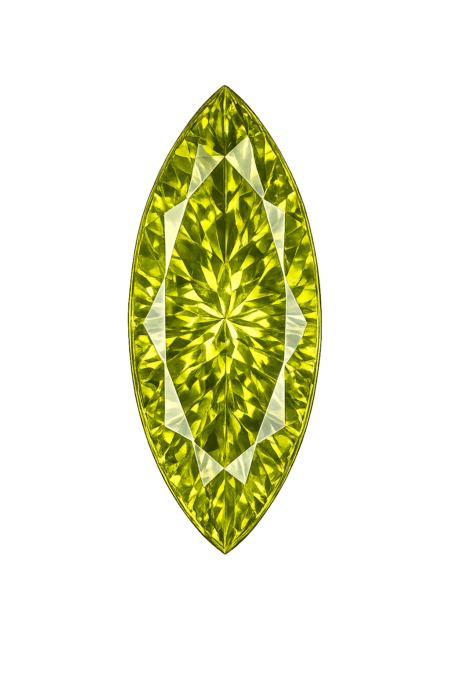 Simulated Green Peridot, Marquise
