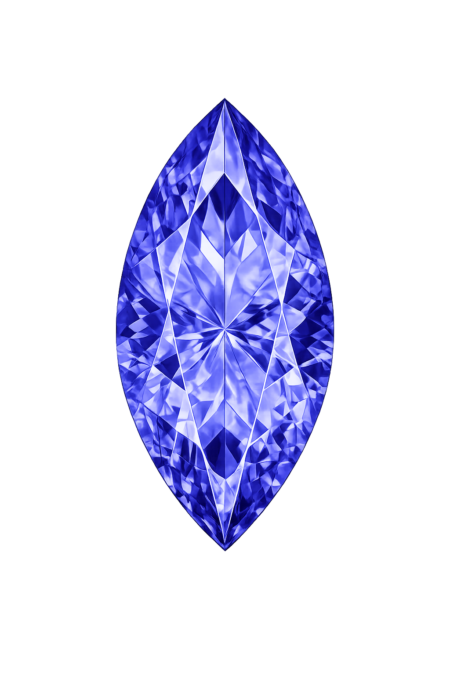 Simulated Tanzanite, Marquise