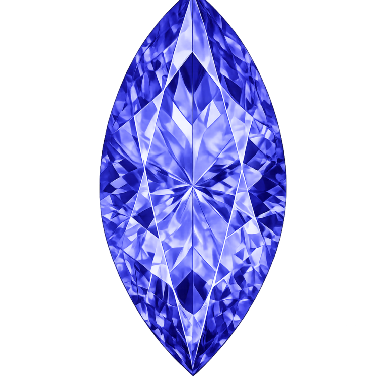 Simulated Tanzanite, Marquise