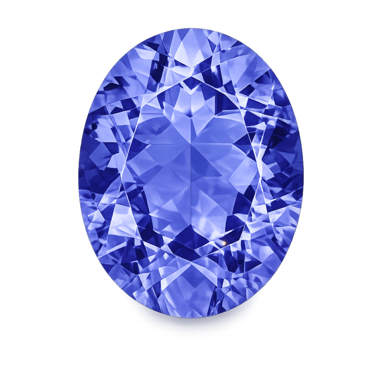 Simulated Tanzanite, Oval