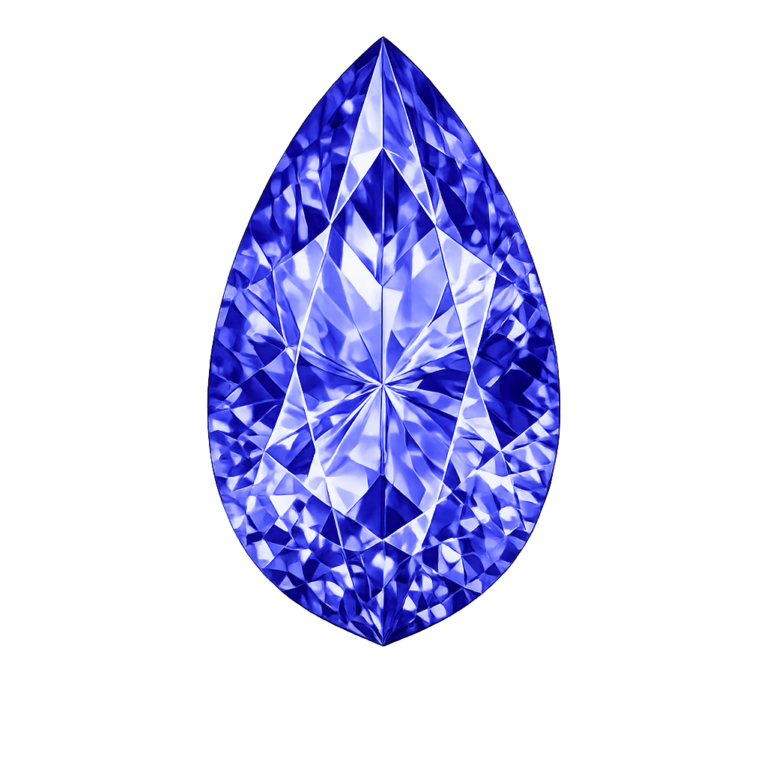Simulated Tanzanite, Pear