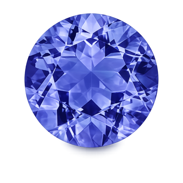 Simulated Tanzanite, Round
