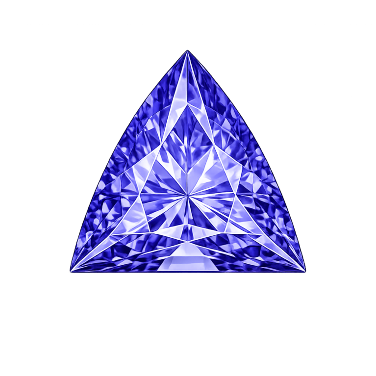 Simulated Tanzanite, Triangle