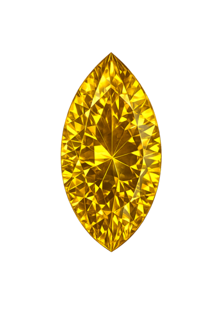 Simulated Yellow Sapphire, Marquise