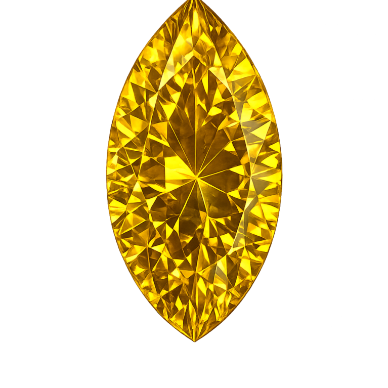 Simulated Yellow Sapphire, Marquise