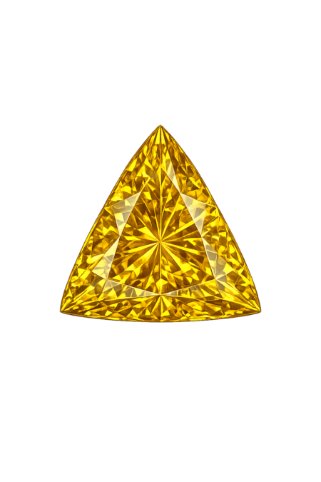 Simulated Yellow Sapphire, Triangle