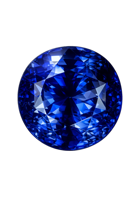 Simulated Blue Sapphire, Round