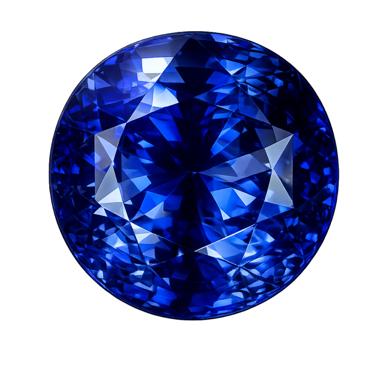 Simulated Blue Sapphire, Round