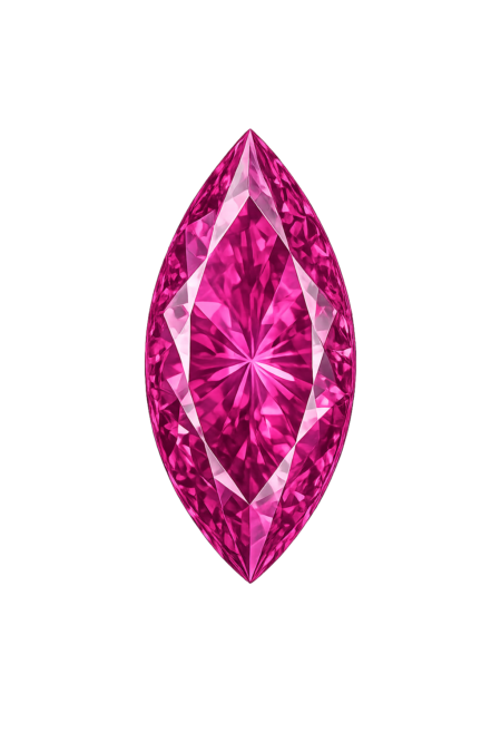 Simulated Pink Sapphire, Marquise