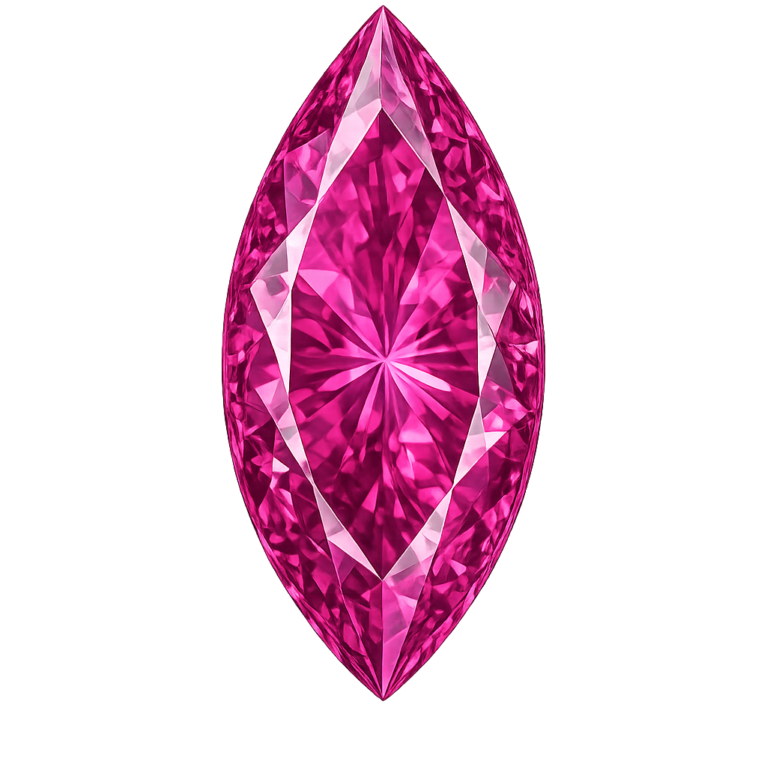 Simulated Pink Sapphire, Marquise
